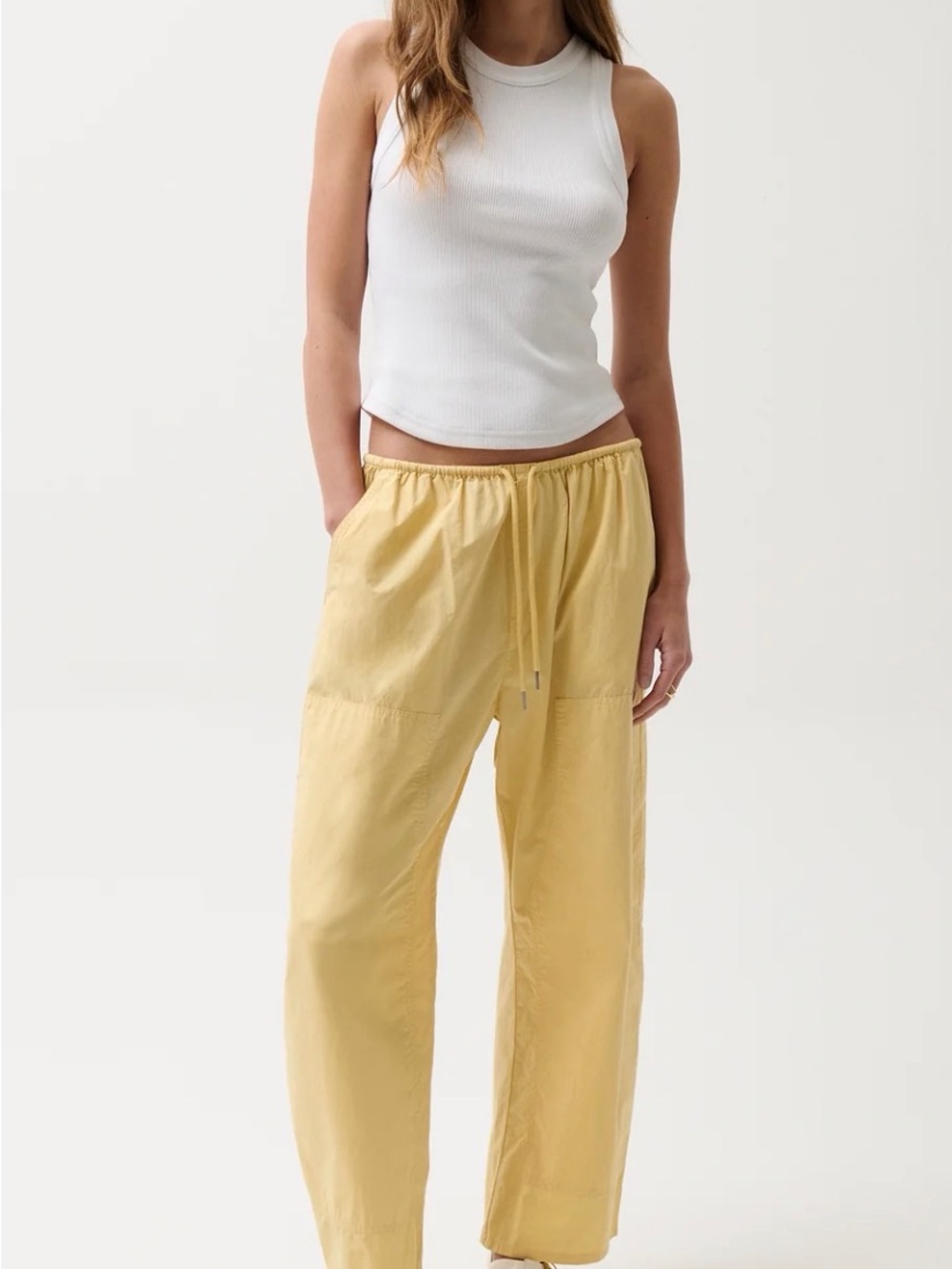 pistola Theo Poplin Pant- light turmeric
